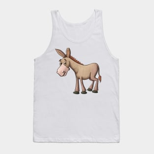 Cute Mule Drawing Tank Top